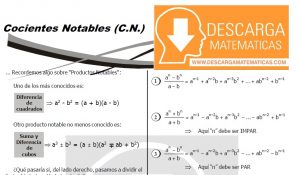 Ejercicios de Álgebra para Segundo de Secundaria – Descarga Matematicas