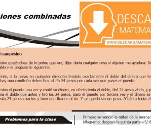 DESCARGAR EJERCICIOS DE OPERACIONES COMBINADAS – CUARTO DE SECUNDARIA