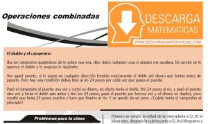 DESCARGAR EJERCICIOS DE OPERACIONES COMBINADAS - CUARTO DE SECUNDARIA