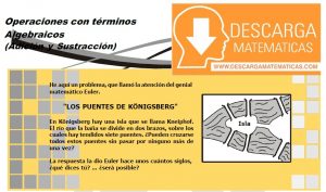 Ejercicios de Álgebra para Segundo de Secundaria – Descarga Matematicas