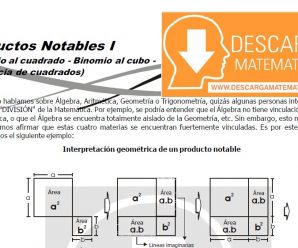 DESCARGAR PRODUCTOS NOTABLES – ÁLGEBRA SEGUNDO DE SECUNDARIA