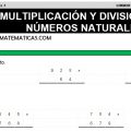 DESCARGAR MULTIPLICACION Y DIVISION DE NUMEROS – MATEMATICA QUINTO DE PRIMARIA