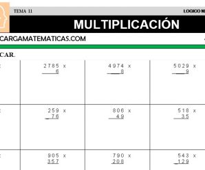 DESCARGAR MULTIPLICACION – MATEMATICA CUARTO DE PRIMARIA