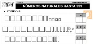 12 NÚMEROS NATURALES HASTA 999 - SEGUNDO DE PRIMARIA