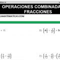 DESCARGAR OPERACIONES COMBINADAS CON FRACCIONES – MATEMATICA QUINTO DE PRIMARIA