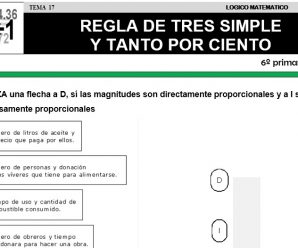 DESCARGAR REGLA DE TRES SIMPLE – MATEMATICA SEXTO DE PRIMARIA
