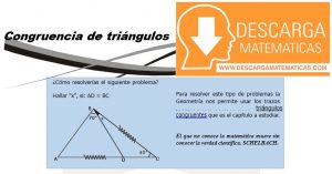 10 Congruencia de triángulos - Geometria Tercero de Secundaria